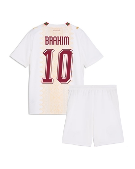 Billige Fotballdrakt Marokko Brahim Diaz #10 Replika Bortedraktsett Barn VM 2026 Kortermet (med bukser)